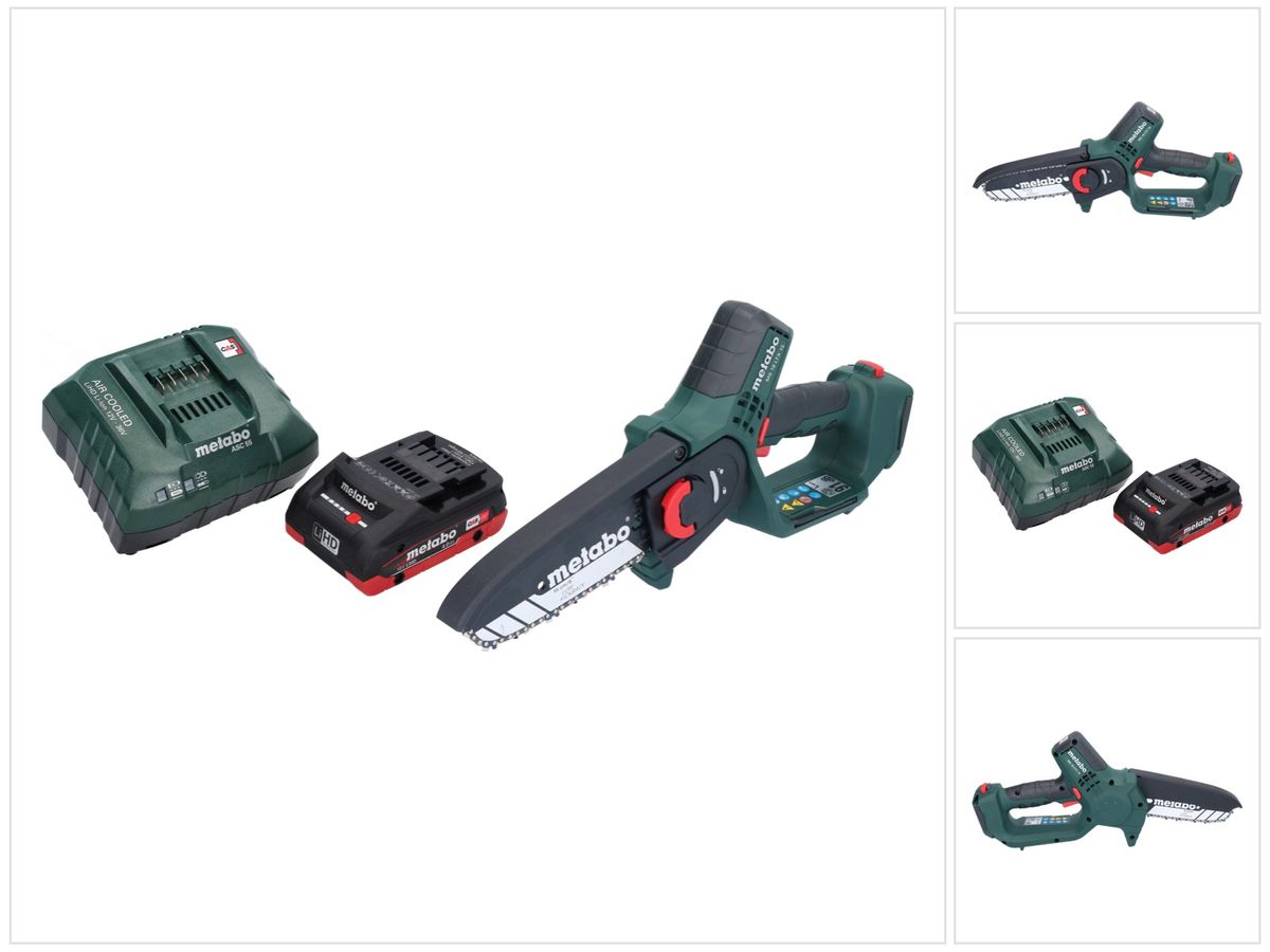 Scie à bois à batterie Metabo MS 18 LTX 15 18 V 15 cm 5 m/s + 1x batterie 4,0 Ah + chargeur