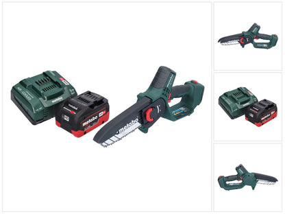 Scie à bois à batterie Metabo MS 18 LTX 15 18 V 15 cm 5 m/s + 1x batterie 5,5 Ah + chargeur