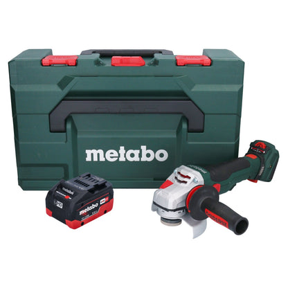 Metabo WVB 18 LTX BL 15-125 Meuleuse d'angle sur batterie Quick 18 V 125 mm sans balais + 1x batterie 5,5 Ah + métaBOX - sans chargeur