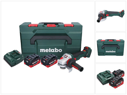 Metabo WVB 18 LTX BL 15-125 Quick Akku Winkelschleifer 18 V 125 mm ( 601731660 ) Brushless + 2x Akku 5,5 Ah + Ladegerät + metaBOX