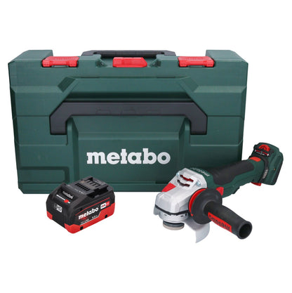 Metabo WVB 18 LTX BL 15-125 Meuleuse d'angle sur batterie Quick 18 V 125 mm sans balais + 1x batterie 8,0 Ah + métaBOX - sans chargeur