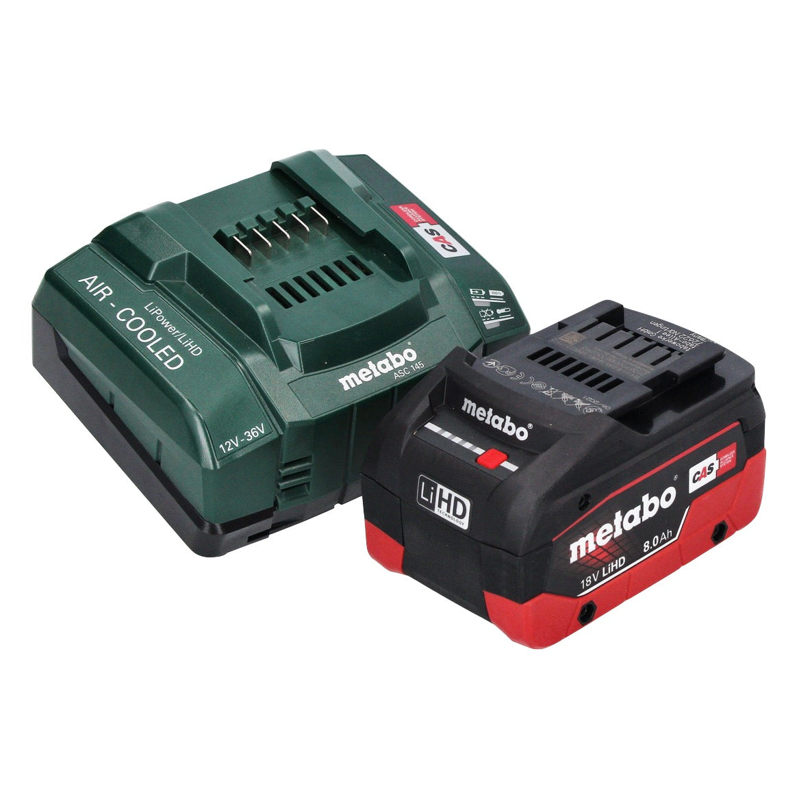 Metabo WVB 18 LTX BL 15-125 Quick Akku Winkelschleifer 18 V 125 mm Brushless + 1x Akku 8,0 Ah + Ladegerät + metaBOX