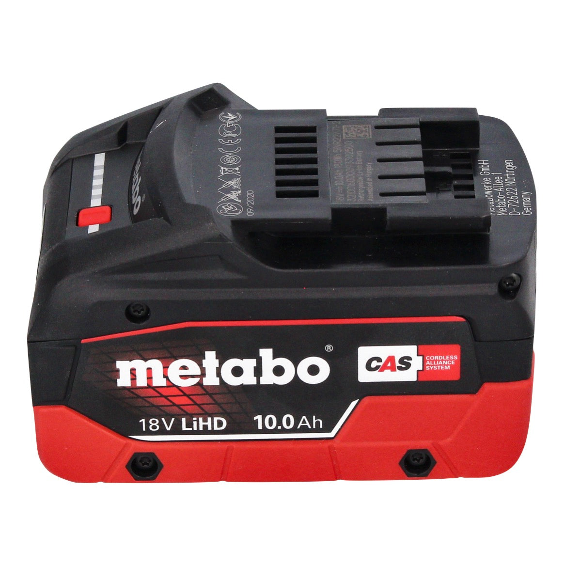 Metabo WVB 18 LTX BL 15-125 Meuleuse d'angle sur batterie Quick 18 V 125 mm sans balais + 1x batterie 10,0 Ah + métaBOX - sans chargeur