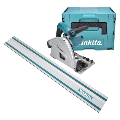 Scie plongeante Makita SP 6000 J1 1300 W 165 mm + rail de guidage 1400 mm + Makpac