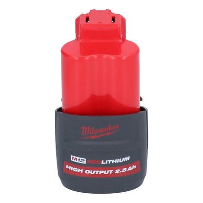 Meuleuse à pointes sur batterie Milwaukee M12 FDSS-251B 12 V 88,8 x 63,5 mm + 1x batterie 2,5 Ah - sans chargeur