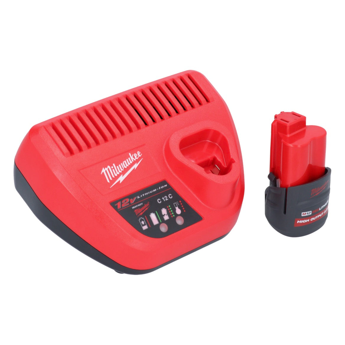 Meuleuse à pointes sur batterie Milwaukee M12 FDSS-251B 12 V 88,8 x 63,5 mm + 1x batterie 2,5 Ah + chargeur