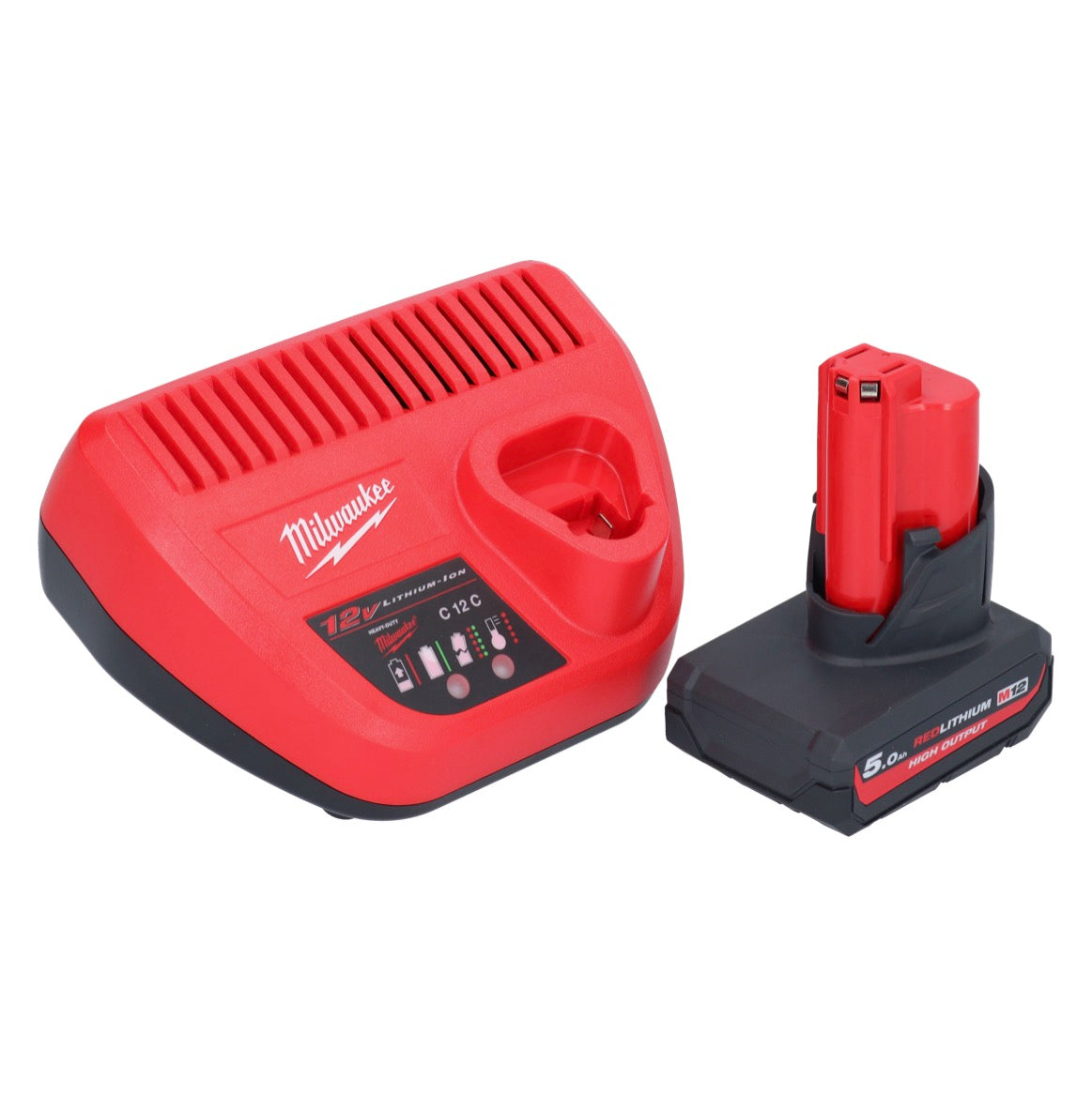 Meuleuse à pointes sur batterie Milwaukee M12 FDSS-501B 12 V 88,8 x 63,5 mm + 1x batterie 5,0 Ah + chargeur