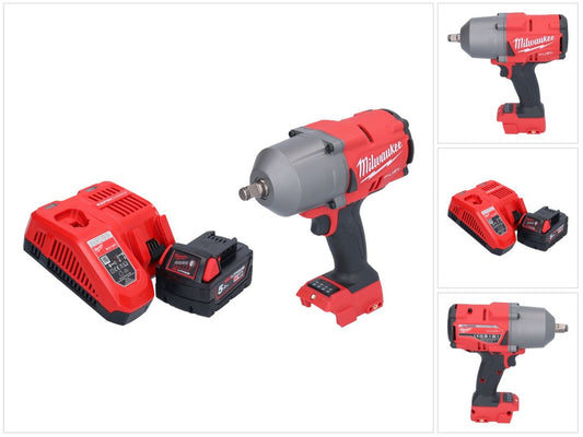 Milwaukee M18 FHIWF12-501 Akku Schlagschrauber 18 V 1356 Nm 1/2" Brushless + 1x Akku 5,0 Ah + Ladegerät