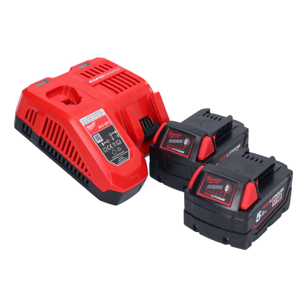 Milwaukee M18 FHIWF12-502 Akku Schlagschrauber 18 V 1356 Nm 1/2" Brushless + 2x Akku 5,0 Ah + Ladegerät