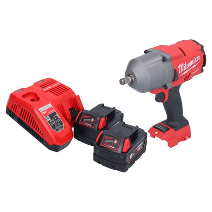 Milwaukee M18 FHIWF12-602 Akku Schlagschrauber 18 V 1356 Nm 1/2" Brushless + 2x Akku 6,0 Ah + Ladegerät