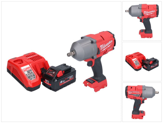 Clé à chocs sans fil Milwaukee M18 FHIWF12-801 18 V 1356 Nm 1/2" brushless + 1x batterie 8,0 Ah + chargeur