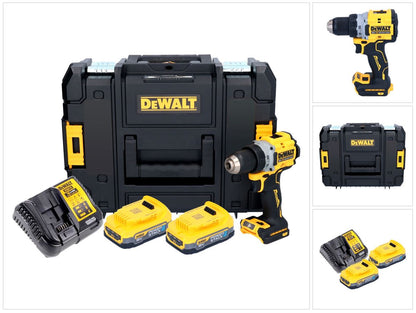 DeWalt DCD 800 E2T Akku Bohrschrauber 18 V 90 Nm Brushless + 2x Akku 1,7 Ah + Ladegerät + TSTAK