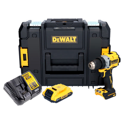 DeWalt DCD 800 D1T Akku Bohrschrauber 18 V 90 Nm Brushless + 1x Akku 2,0 Ah + Ladegerät + TSTAK