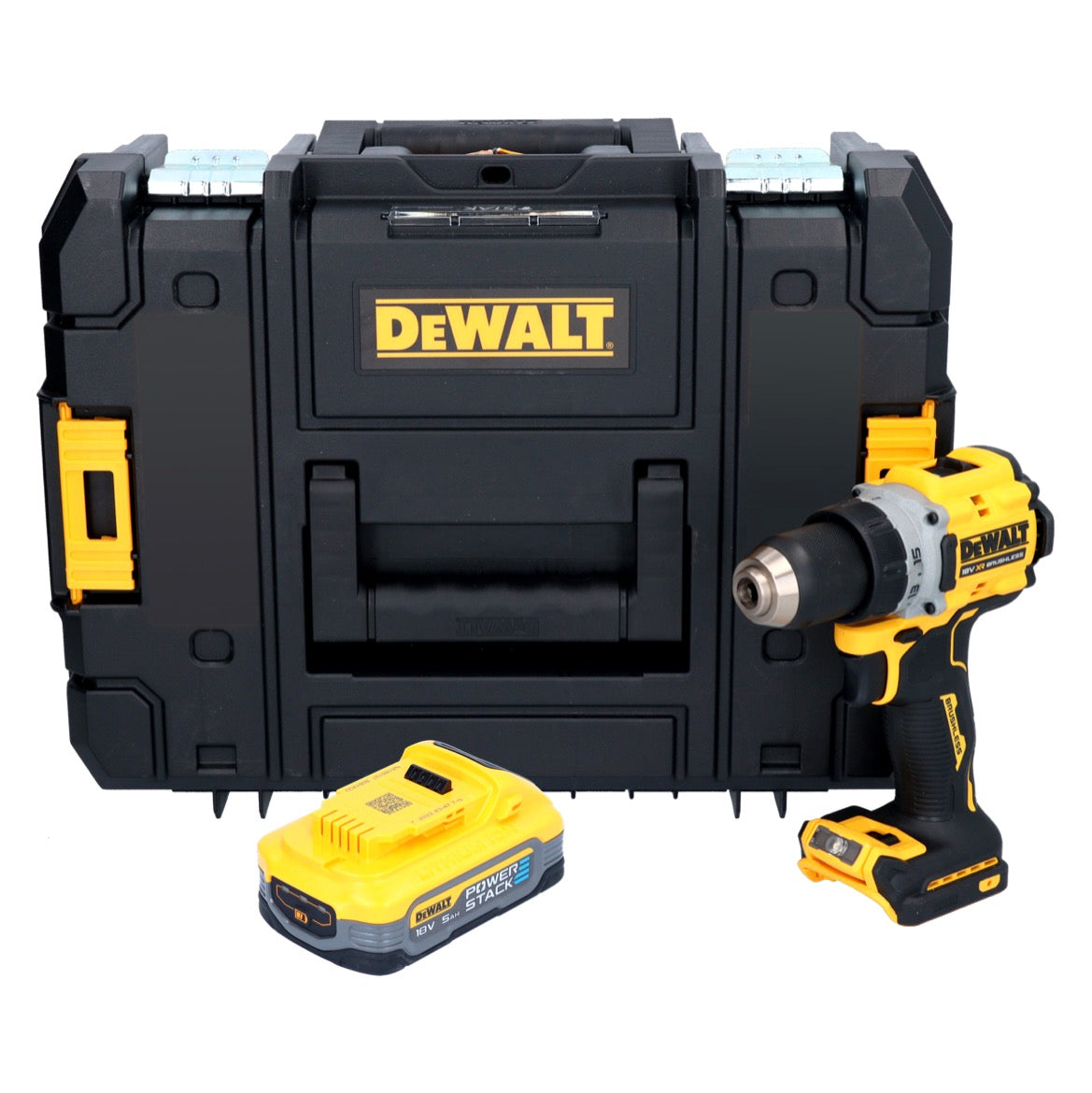 DeWalt DCD 800 NT Akku Bohrschrauber 18 V 90 Nm Brushless + 1x Akku 5,0 Ah + TSTAK - ohne Ladegerät