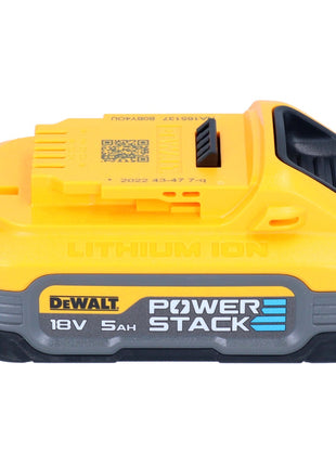 Jeu de batteries DeWalt DCBP 518 H2 2x batterie Powerstack 18 V 5,0 Ah / 5000 mAh XR Li-Ion - avec indicateur de niveau de charge