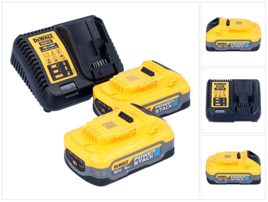 Dewalt Akku Starter Set 18 V DCB 115 H2 2x Powerstack Akku 5,0 Ah + DCB 115 XR Ladegerät