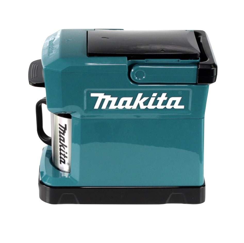 Machine à café Makita DCM 501 RT fonctionnant sur batterie, portable + 1 batterie et chargeur 5,0 Ah