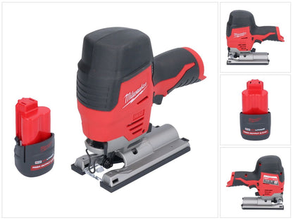 Scie sauteuse à batterie Milwaukee M12 JS-251 12 V + 1x batterie 2,5 Ah - sans chargeur