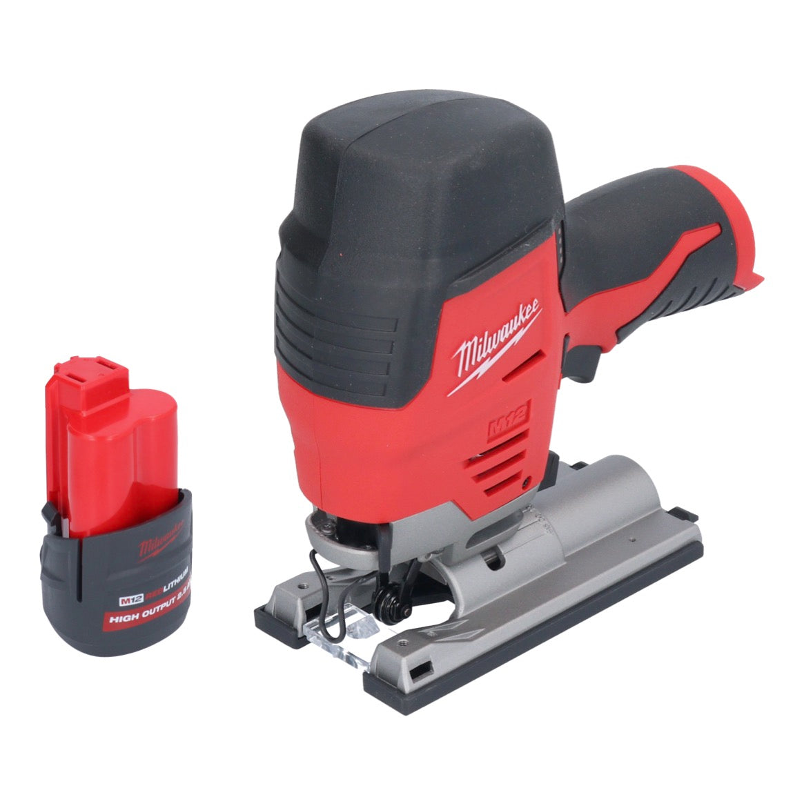 Scie sauteuse à batterie Milwaukee M12 JS-251 12 V + 1x batterie 2,5 Ah - sans chargeur