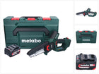 Scie à bois à batterie Metabo MS 18 LTX 15 18 V 15 cm 5 m/s + 1x batterie 4,0 Ah + métaBOX - sans chargeur