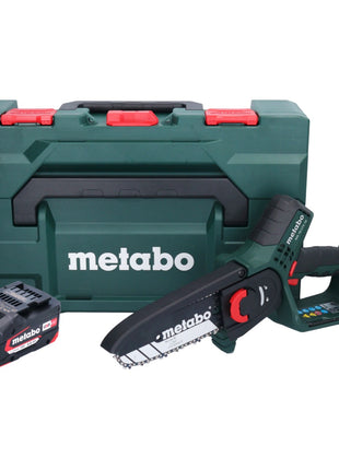 Scie à bois à batterie Metabo MS 18 LTX 15 18 V 15 cm 5 m/s + 1x batterie 4,0 Ah + métaBOX - sans chargeur