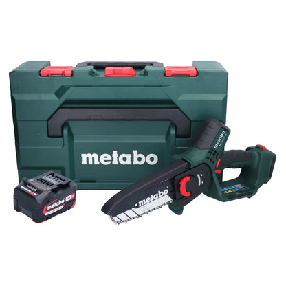 Scie à bois à batterie Metabo MS 18 LTX 15 18 V 15 cm 5 m/s + 1x batterie 4,0 Ah + métaBOX - sans chargeur