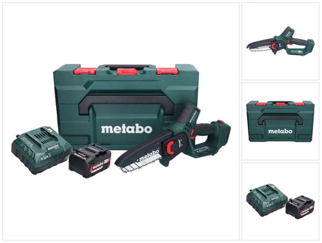 Metabo MS 18 LTX 15 sierra para madera a batería 18 V 15 cm 5 m/s + 1x batería 4,0 Ah + cargador + metaBOX