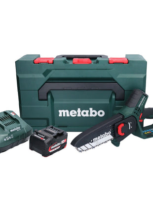 Scie à bois à batterie Metabo MS 18 LTX 15 18 V 15 cm 5 m/s + 1x batterie 4,0 Ah + chargeur + métaBOX