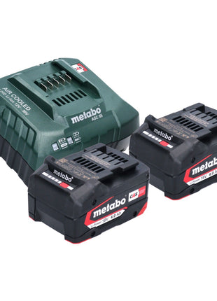 Scie à bois à batterie Metabo MS 18 LTX 15 18 V 15 cm 5 m/s + 2x batterie 4,0 Ah + chargeur + métaBOX