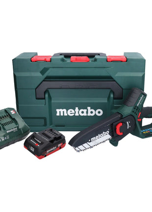 Scie à bois à batterie Metabo MS 18 LTX 15 18 V 15 cm 5 m/s + 1x batterie 4,0 Ah + chargeur + métaBOX