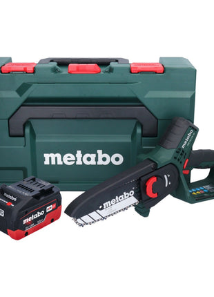 Scie à bois à batterie Metabo MS 18 LTX 15 18 V 15 cm 5 m/s + 1x batterie 5,5 Ah + métaBOX - sans chargeur