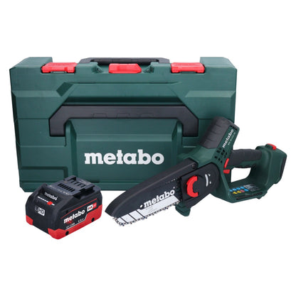 Scie à bois à batterie Metabo MS 18 LTX 15 18 V 15 cm 5 m/s + 1x batterie 5,5 Ah + métaBOX - sans chargeur