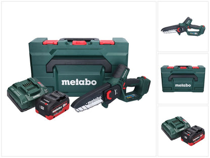 Scie à bois à batterie Metabo MS 18 LTX 15 18 V 15 cm 5 m/s + 1x batterie 5,5 Ah + chargeur + métaBOX