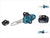 Tronçonneuse à batterie Makita DUC 357 TX2 18 V 35 cm 7,7 m/s sans balais + 1x batterie 5,0 Ah - sans chargeur