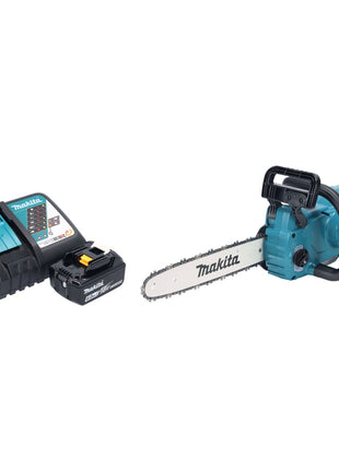 Tronçonneuse à batterie Makita DUC 357 RGX2 18 V 35 cm 7,7 m/s sans balai + 1x batterie 6,0 Ah + chargeur