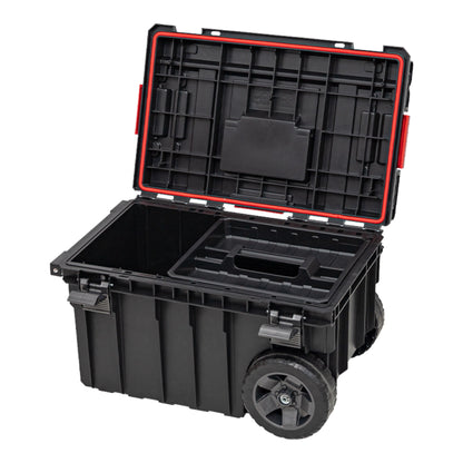 Qbrick System ONE Trolley Vario stapelbar 605 x 405 x 345 mm 44 l IP66 mit Laufrädern auf Metallachse