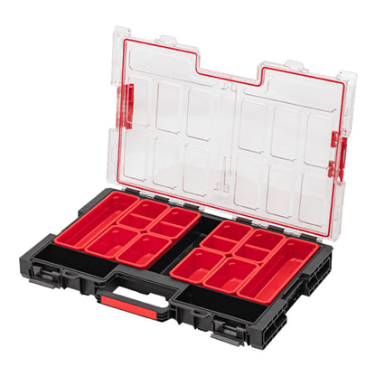 Qbrick System ONE Organizer L 2.0 stapelbar 531 x 379 x 77 mm 6 l IP 66 mit 10 Inlays