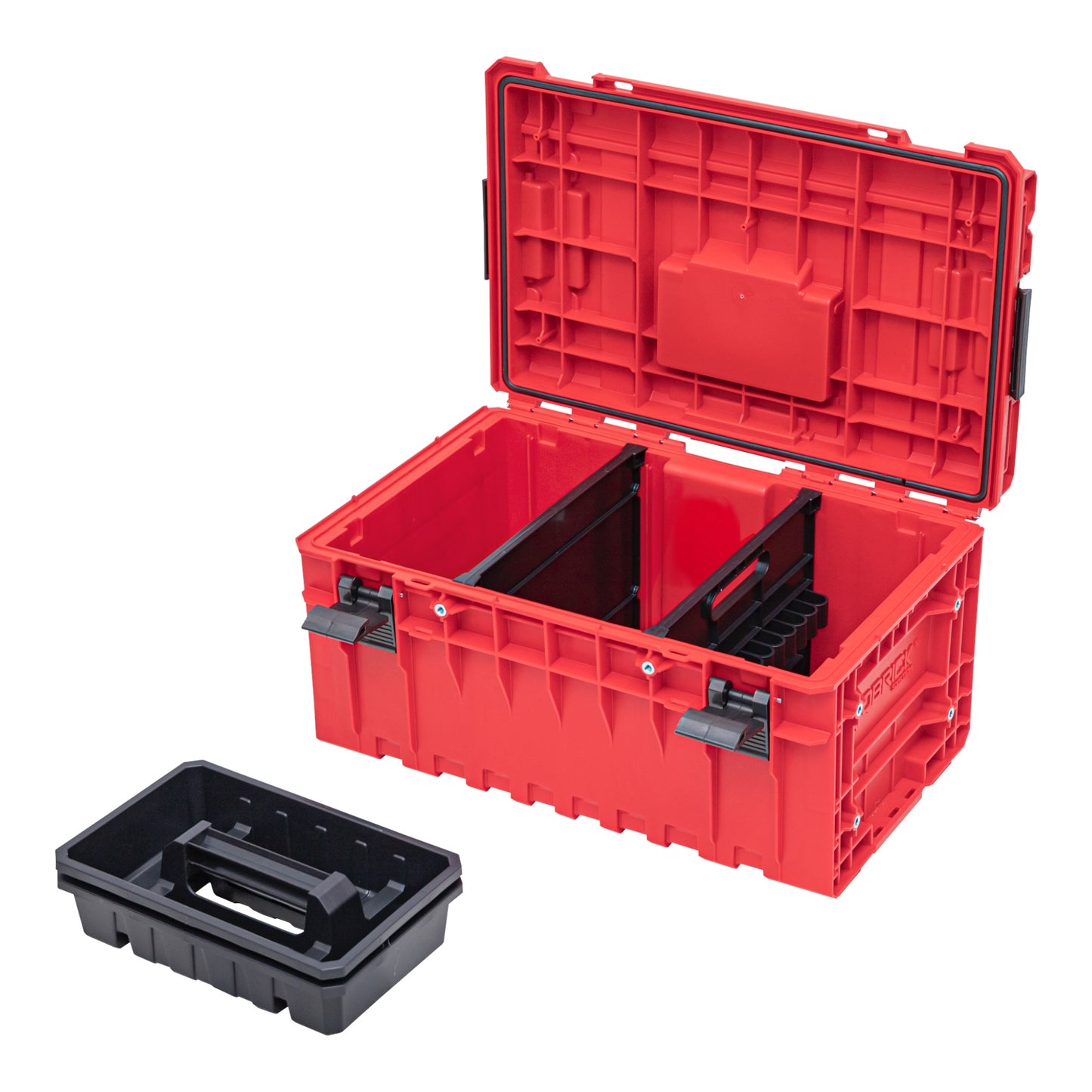 Qbrick System ONE 350 2.0 Vario RED ULTRA HD Custom Werkzeugkoffer modularer Organizer 585 x 385 x 320 mm 38 l stapelbar IP66