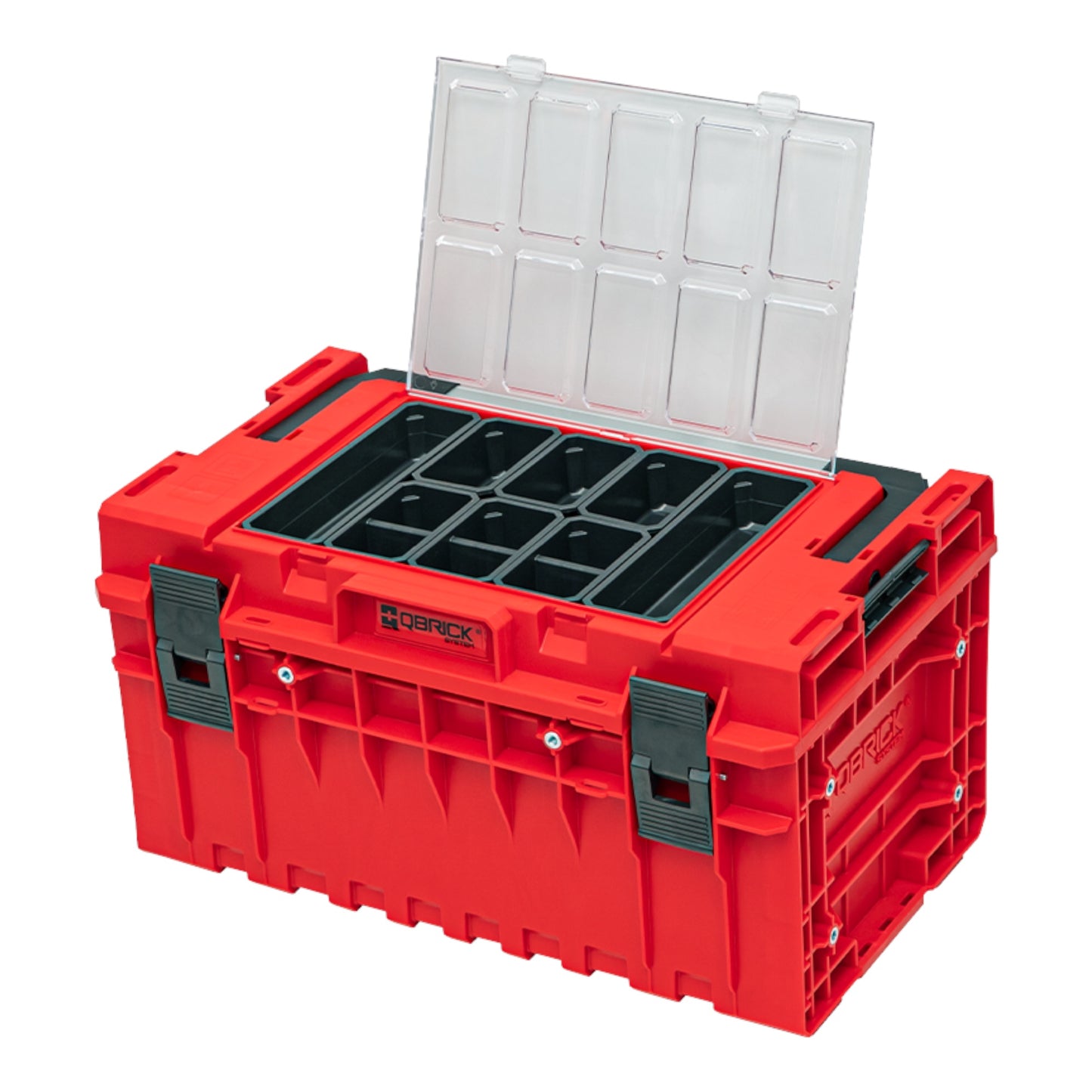 Qbrick System ONE 350 2.0 Expert RED ULTRA HD Mallette à outils sur mesure organisateur modulaire 585 x 385 x 320 mm 38 l empilable IP66