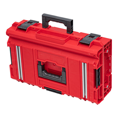 Qbrick System ONE 200 2.0 Technik RED ULTRA HD Custom Werkzeugkoffer modularer Organizer 585 x 385 x 190 mm 15,4 l stapelbar IP66