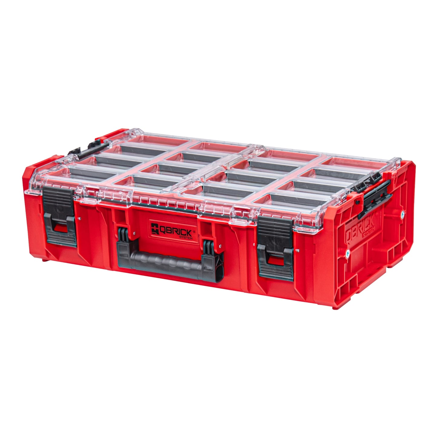 Qbrick System ONE Organizer 2XL 2.0 MFI RED ULTRA HD empilable 582 x 387 x 131 mm 13,5 l IP66 avec insert en mousse