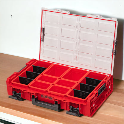 Qbrick System ONE Organizer XL 2.0 RED ULTRA HD Custom 582 x 387 x 131 mm 13,5 l IP66 avec 8 inserts et 6 séparateurs