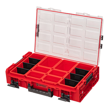 Qbrick System ONE Organizer XL 2.0 RED ULTRA HD Custom 582 x 387 x 131 mm 13,5 l IP66 mit 8 Inlays und 6 Trennwände