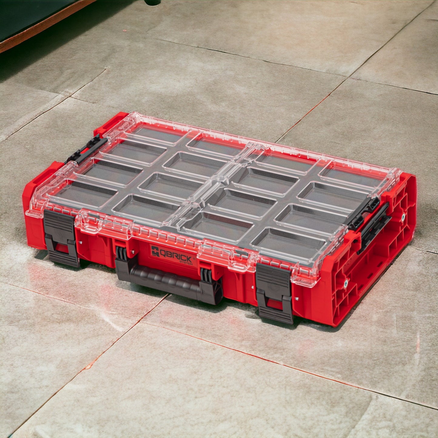 Qbrick System ONE Organizer XL 2.0 MFI RED Ultra HD Organisateur personnalisé 582 x 387 x 131 mm 13,5 l empilable IP66