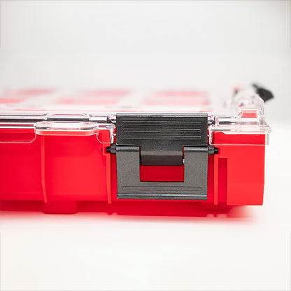 Qbrick System ONE Organizer L 2.0 RED ULTRA HD stapelbar 531 x 379 x 77 mm 6 l IP66 mit 10 Inlays