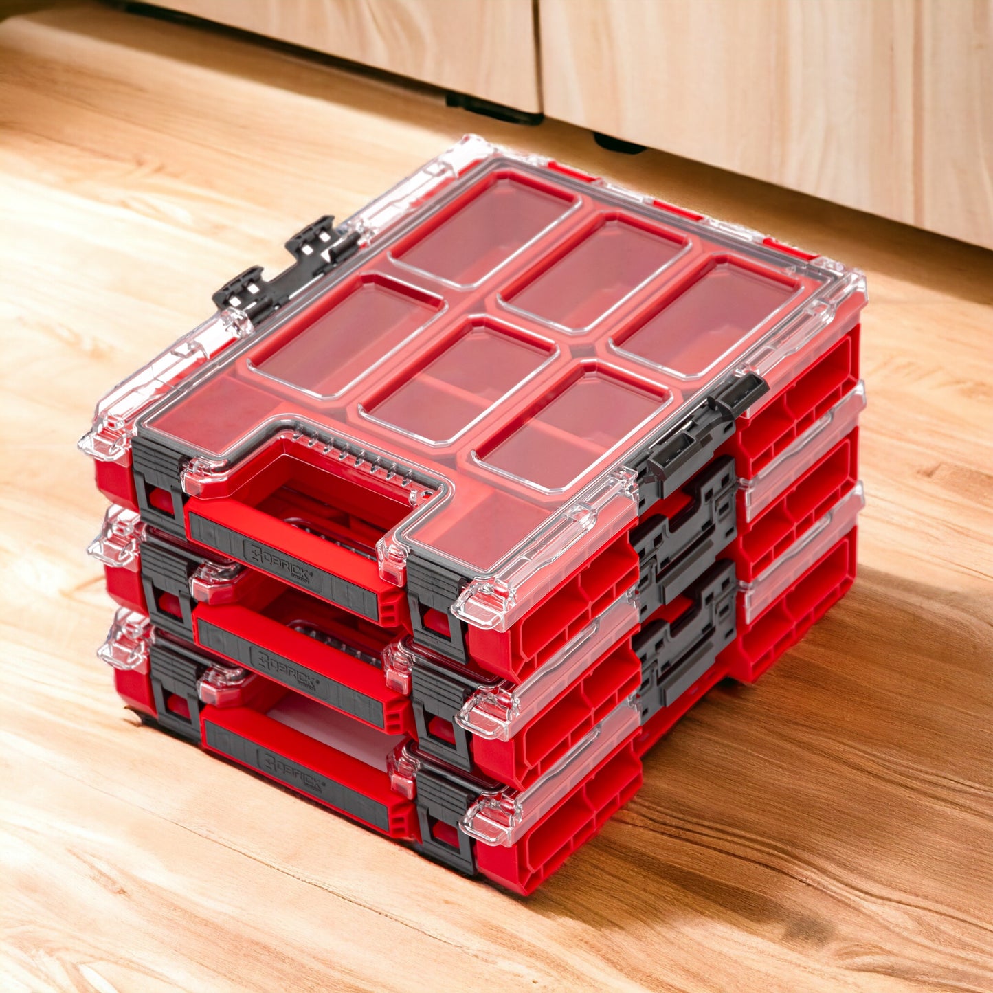 Qbrick System ONE Organizer M RED ULTRA HD Organisateur 365 x 265 x 77 mm 2,5 l empilable IP66