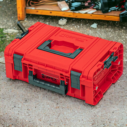 Qbrick System PRO Technik Case 2.0 RED ULTRA HD Valise à outils sur mesure 450 x 332 x 171 mm 12 l empilable IP54 avec étagère