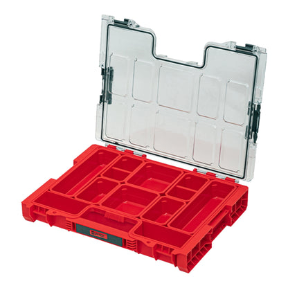 Qbrick System PRO Organizer 200 RED ULTRA HD stapelbar 452 x 296 x 79 mm 6 l IP54 mit 8 Inlays