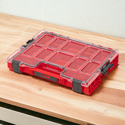 Qbrick System PRO Organizer 200 RED ULTRA HD stapelbar 452 x 296 x 79 mm 6 l IP54 mit 8 Inlays