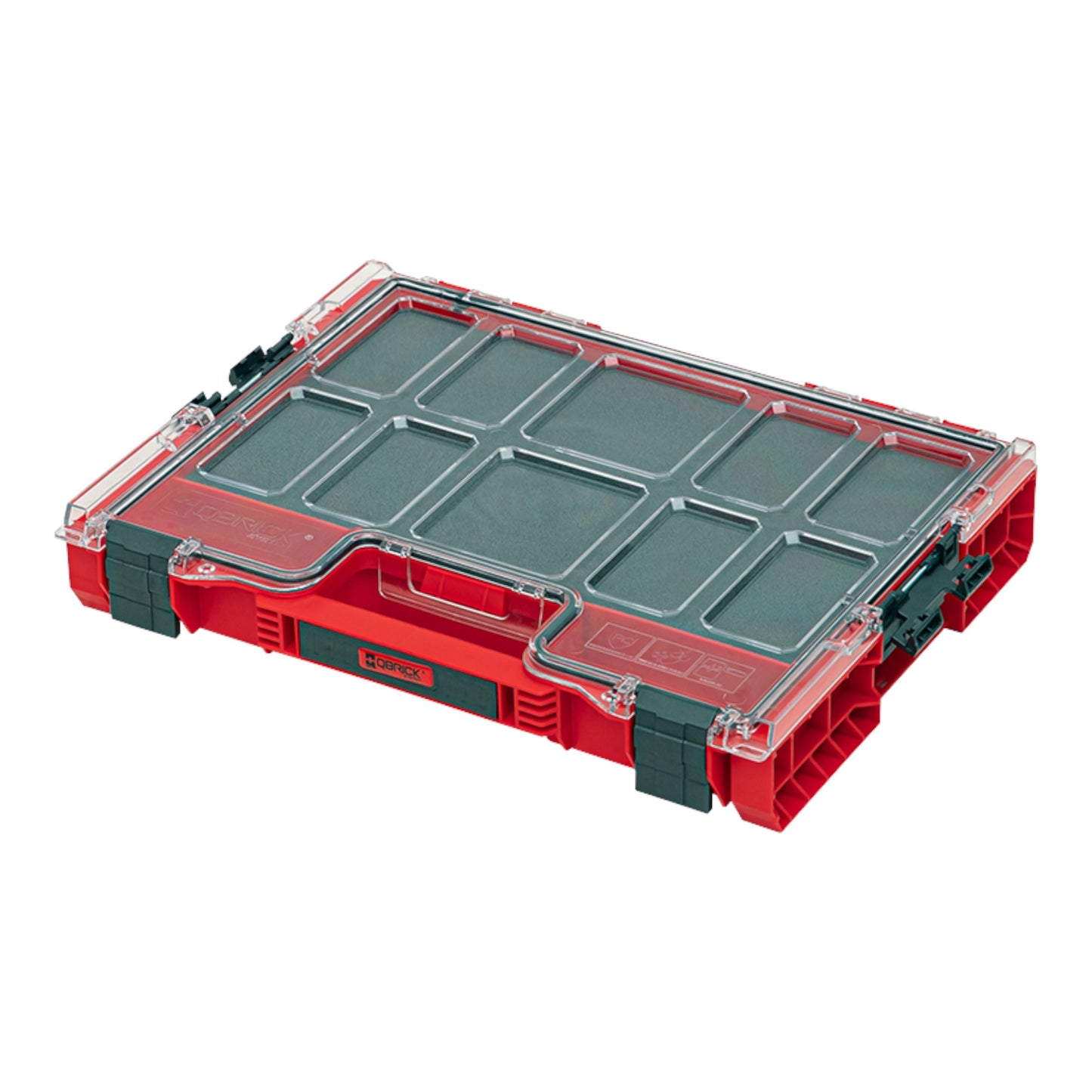 Qbrick System PRO 200 MFI RED ULTRA HD Organizer 452 x 358 x 79 mm 6 l stapelbar IP54